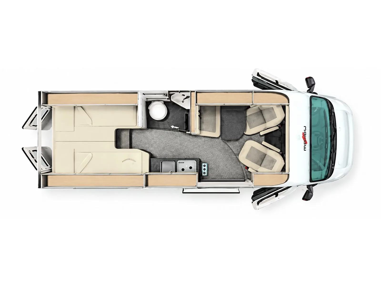 Malibu Van relax 640 LE R - Piantina